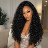 Skin Melt 360 Lace Invisible Adjustable Strap Delicate Hairline Human Hair Frontal Wig Curly Wave