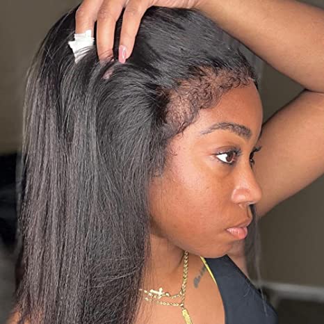 Curly Edge 13x4|13X6 Lace Front Straight Human Hair Wig