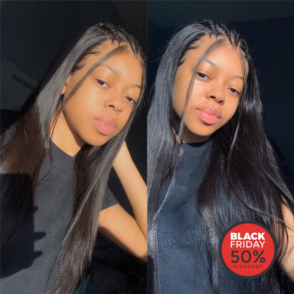 Skin Melt Full Lace Yaki Straight Wig