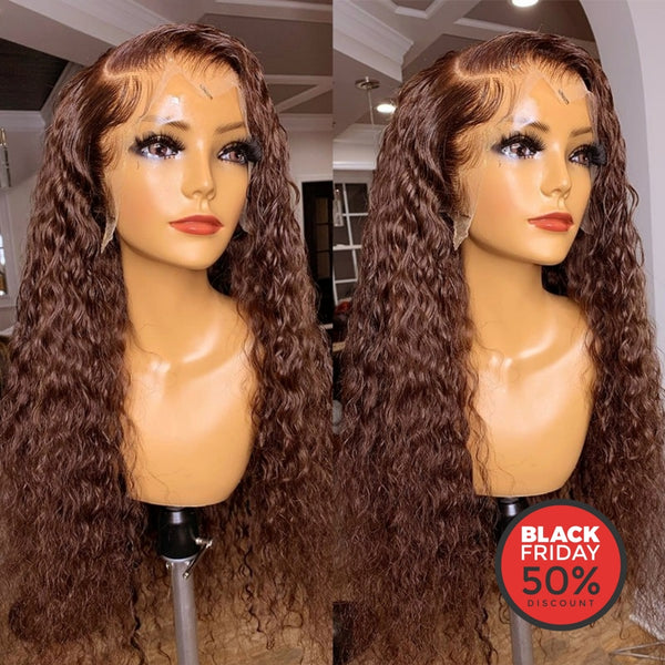 Skin Melt Full Lace #4 Brown Deep Curly Wig