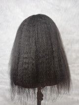 {LAST-PIECE-CLEARANCE}  Skin Melt Lace 13X6 Curly Edge Human Hair Kinky Wig