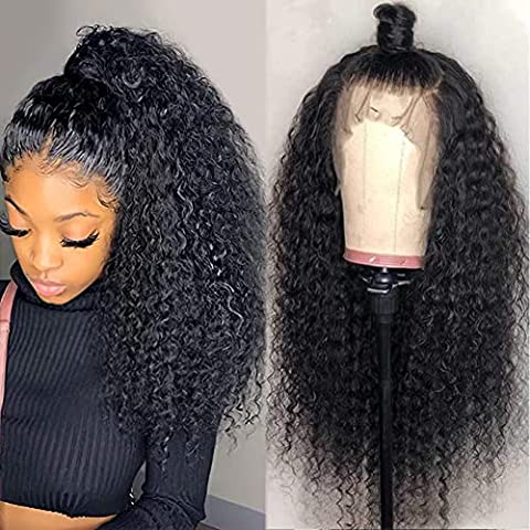 {50% Off} 360 Lace Preplucked Human Hair Curly Wig