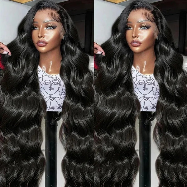 CLEARANCE 4X4/13x4 Transparent Lace Wig 250% Human Hair Wig Body Wave