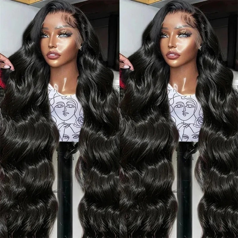 CLEARANCE 4X4/13x4 Transparent Lace Wig 250% Human Hair Wig Body Wave