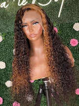Hanna | 13X6 Lace Front Highlight Water Wave Human Hair Wig