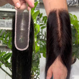 2x6 Closure with Bundles Silky Straight Swiss Lace Human Hair Closure Wig