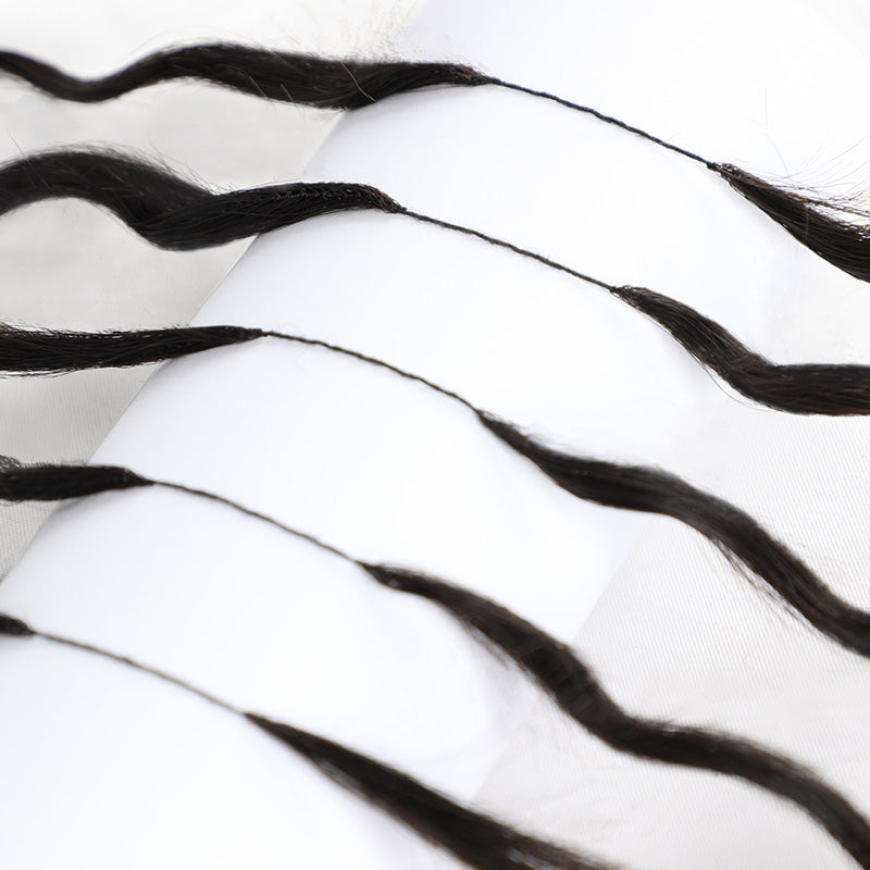 Soft Feather Crochet Braid Human Hair Extensions Burmese Curls