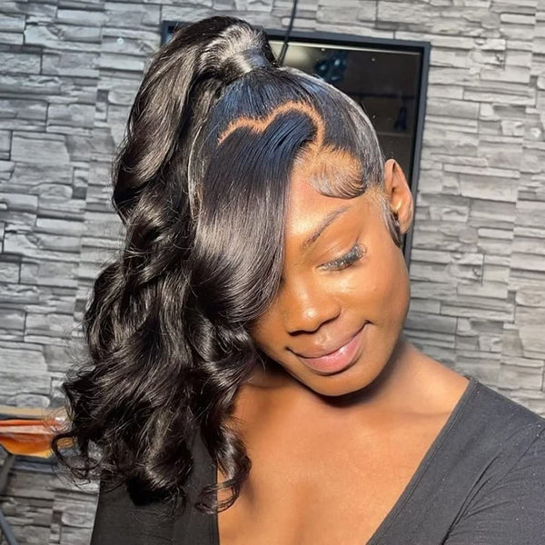 CLEARANCE 360 Lace Invisible Strap 250% Human Hair Lace Wig Body Wave