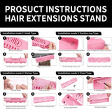 Hair Extension Holder and Hanger – Professional Hair Styling Tool and Extension Caddy