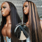 Zip-Go Replaceable Magic Lace Wig 13x6 Frontal & 5x5 Closure Highlight Skin Melt Lace Wig