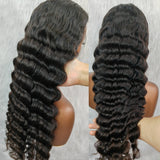 New TrueFit Drawstring 3D Fitted Pre-Cut HD Lace Closure Wig Loose Wave with Vertical Straps