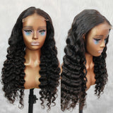 New TrueFit Drawstring 3D Fitted Pre-Cut HD Lace Closure Wig Loose Wave with Vertical Straps