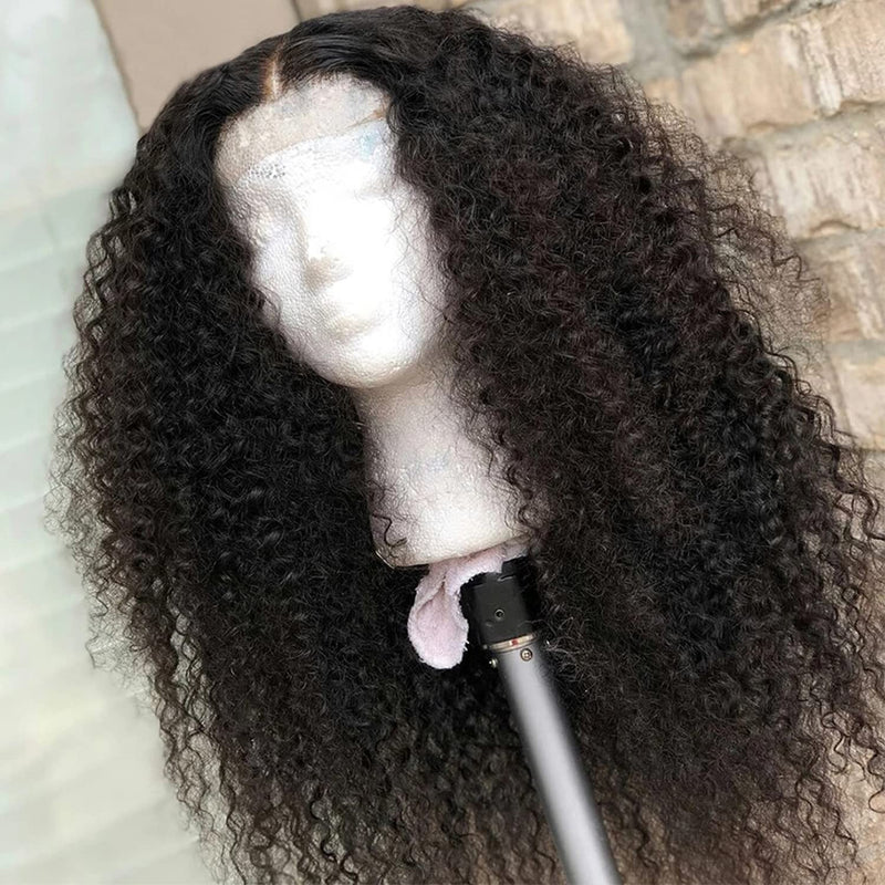 13x6 / 13x4 Full Frontal Curly Preplucked Human Hair Lace Front Wig