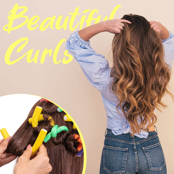 Salon Heatless Flexible Hair Rollers Curlers