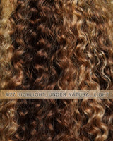 Imana | 13x6 Virgin Human Hair Highlight Curly Bob Lace Front Wig