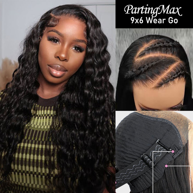 9x6 PartingMax HD Skin Melt Lace Wear Go Glueless Pre-cut Human Hair Lace Wig | Loose Wave