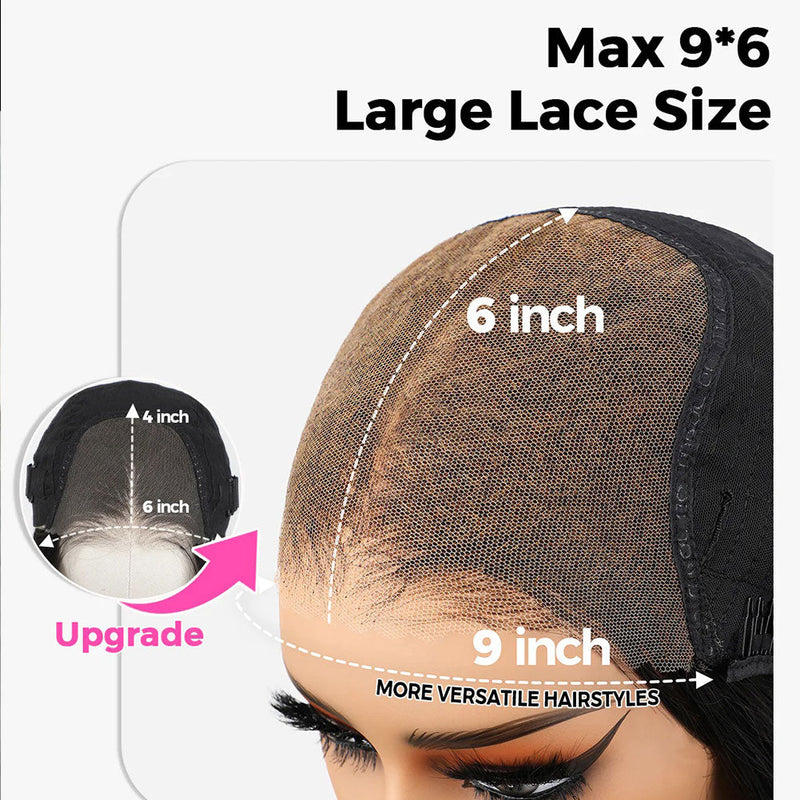 9x6 PartingMax HD Skin Melt Lace Wear Go Glueless Pre-cut Human Hair Lace Wig | Body Wave