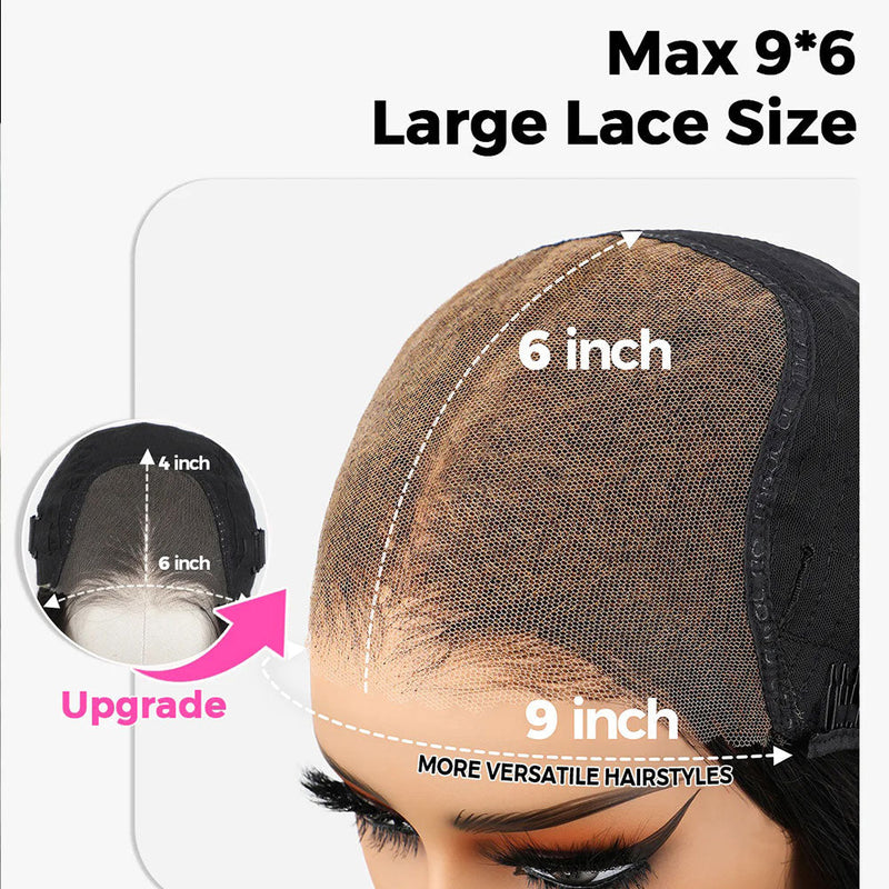 9x6 PartingMax HD Skin Melt Lace Wear Go Glueless Pre-cut Human Hair Lace Wig | Kinky Curly