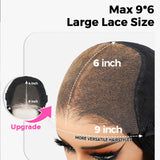 9x6 PartingMax HD Skin Melt Lace Wear Go Glueless Pre-cut Human Hair Lace Wig | Curly