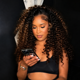 Upgraded 13x6 Fitted Cap Glueless Skin Melt Lace Front Wig Highlight Wand Curls