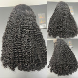 CLEARANCE 360 Lace Invisible Strap 250% Human Hair Lace Wig Burmese Curls