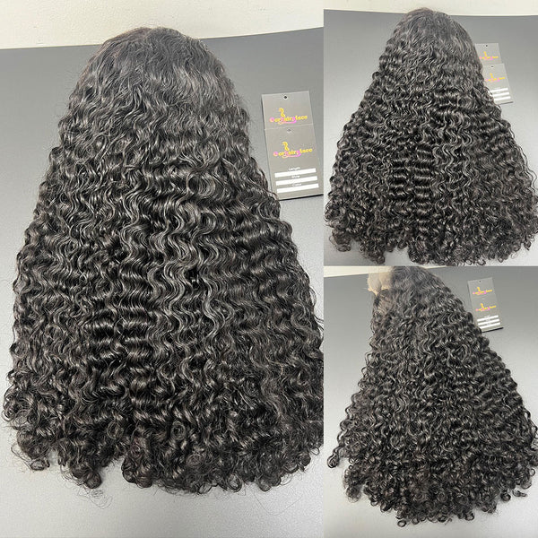 CLEARANCE 360 Lace Invisible Strap 250% Human Hair Lace Wig Burmese Curls