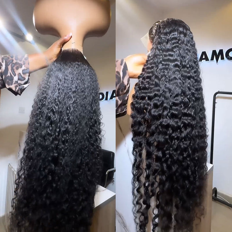 CLEARANCE 360 Lace Invisible Strap 250% Human Hair Lace Wig Burmese Curls