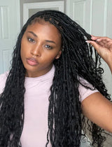 Water Wave Bulk Hair Human Hair Extension For Boho Knotless Braiding