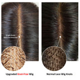 KNOT-FREE - 13x6 Skin Melt Lace Preplucked Human Hair Frontal Wig | Brown Curls