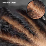 KNOT-FREE - 13x6 Skin Melt Lace Preplucked Human Hair Frontal Wig | Brown Curls
