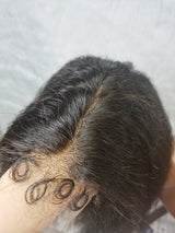 {LAST-PIECE-CLEARANCE}  Skin Melt Lace 13X6 Curly Edge Human Hair Kinky Wig