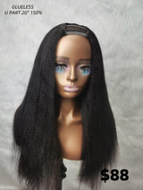 {LAST-PIECE-CLEARANCE} Glueless U Part Wig Yaki