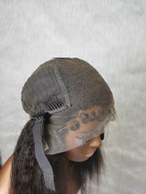 {LAST-PIECE-CLEARANCE}  Skin Melt Lace 13X6 Curly Edge Human Hair Kinky Wig