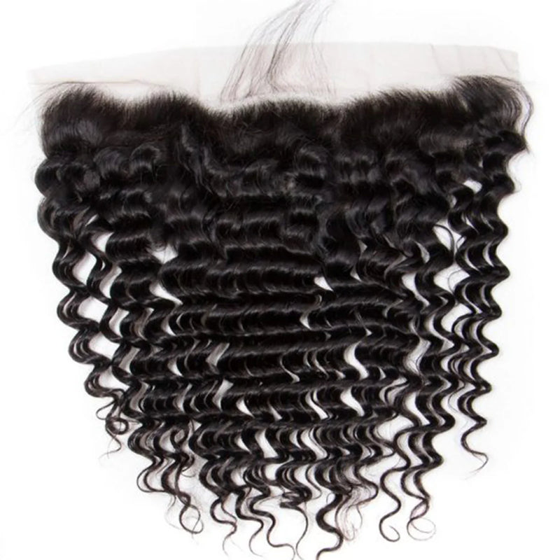 Skin Melt Lace Pre-Plucked Delicate Hairline 13x4 Lace Frontal Wave Textures (Not Wig)