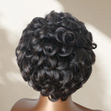 Prestyled Curled Transparent Lace Human Hair Full Lace Wig