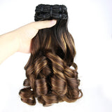 High Quality Human Hair fumi spring curly Bundles Weave Hair Extension