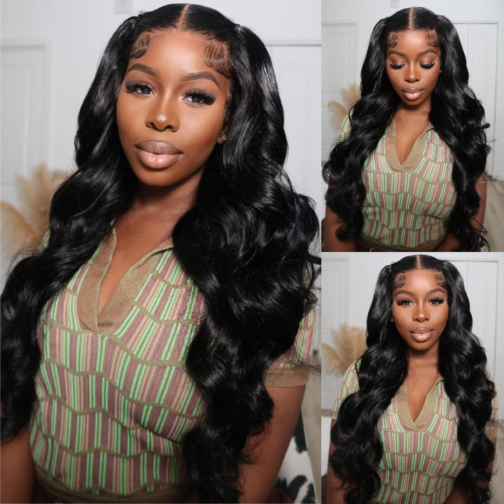 Whole Lace Cap Transparent Lace Preplucked Human Hair Full Lace Wig | Body Wave