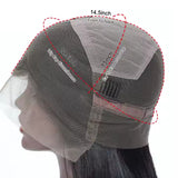 [NEW BORN EDGE] Skin Melt HD Lace Human Hair Blunt Cut Light Yaki Full Lace Bob Wig