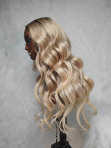 {LAST-PIECE-CLEARANCE} 9x6 Drawstring HD Lace Precut Lace Body Wave Human Hair Colored Wig