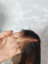 {LAST-PIECE-CLEARANCE}  HD Skin Melt Lace 13x6 Ombre Highlight Human Hair Front Wig