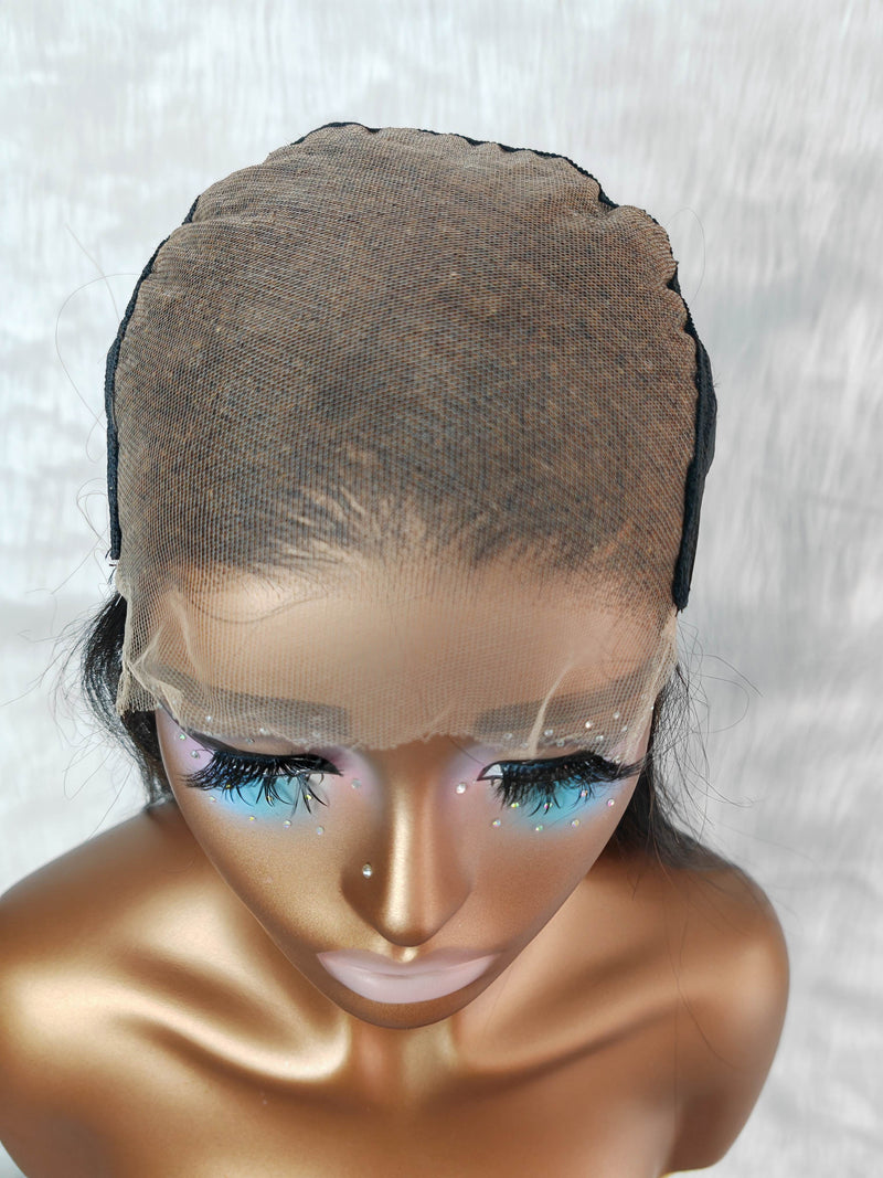 {LAST-PIECE-CLEARANCE} 6x6 HD Skin Melt Lace Ombre Colored Human Hair Closure Wig