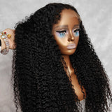 Lagos Hairline Skin Melt Lace M Hairline Fluffy Edge Human Hair Frontal Wig | Burmese Kinky Curly