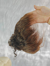{LAST-PIECE-CLEARANCE}  Skin Melt Lace 360 Invisible Strap Brown Human Hair Water Wave Wig