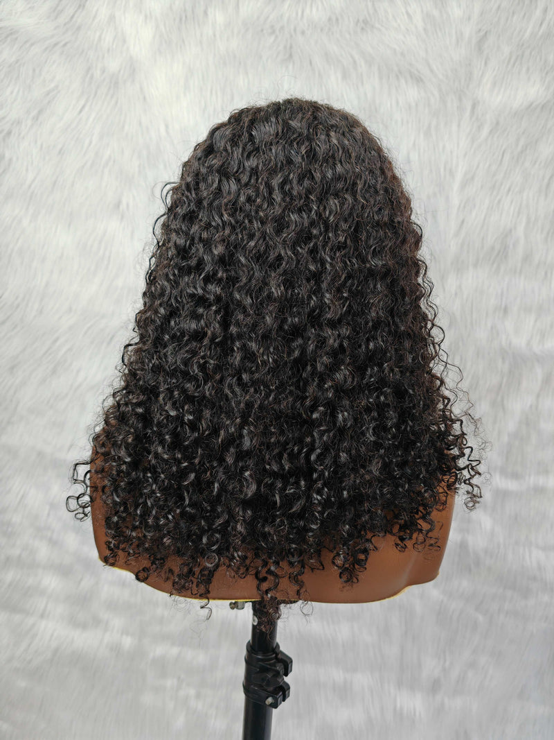 {LAST-PIECE-CLEARANCE} 13x6 Skin Melt Lace Front Wig Curly Wig with Curly Edge