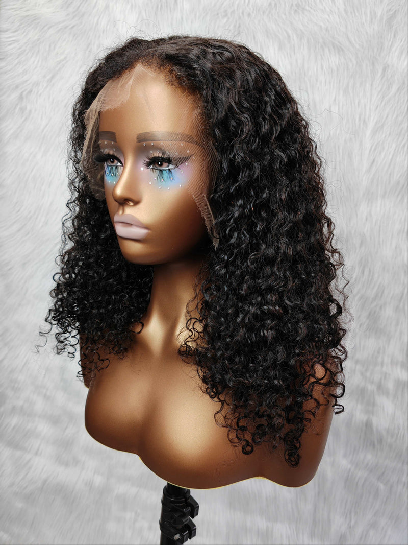 {LAST-PIECE-CLEARANCE} 13x6 Skin Melt Lace Front Wig Curly Wig with Curly Edge