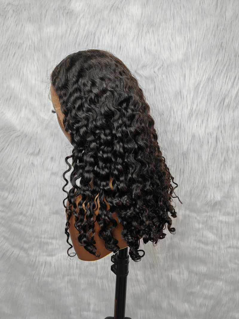 {LAST-PIECE-CLEARANCE} 13x6 Skin Melt Lace Fiited Cap Wavy Lace Front Wig
