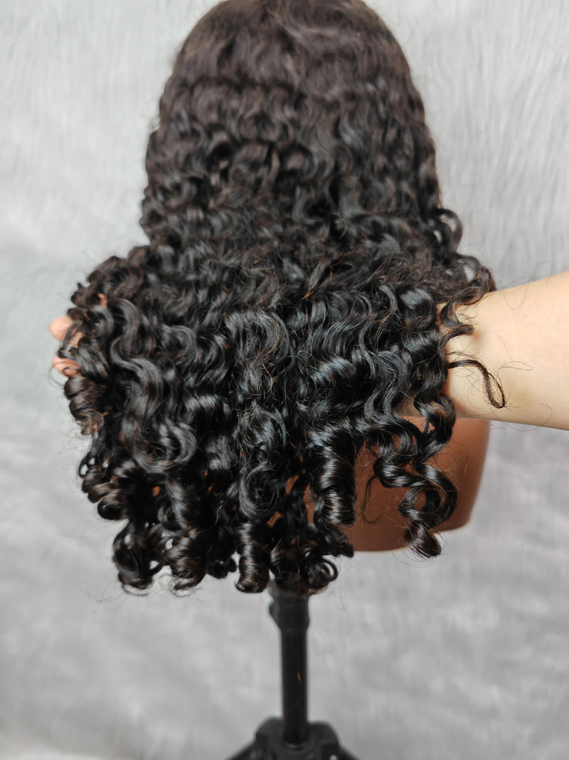 {LAST-PIECE-CLEARANCE} 13x6 Skin Melt Lace Fiited Cap Wavy Lace Front Wig