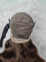 {LAST-PIECE-CLEARANCE} Skin Melt Lace Full Lace Brown Body Wave Human Hair Wig
