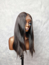 {LAST-PIECE-CLEARANCE} 11X5 Fitted Cap Skin Melt Lace Glueless Wig