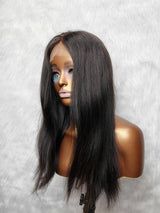 {LAST-PIECE-CLEARANCE} 11X5 Fitted Cap Skin Melt Lace Glueless Wig
